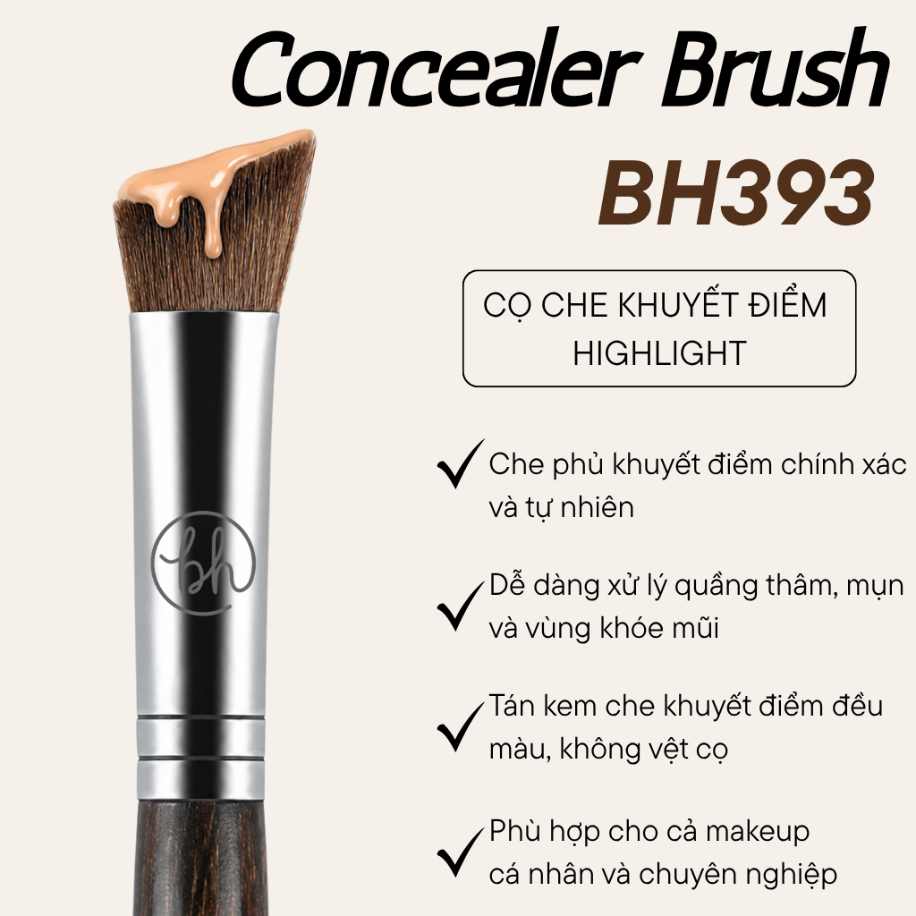 Cọ Che Khuyết Điểm Đầu Tam Giác Bh Cosmetics Concealer Brush BH393